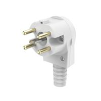 Xavax Geaarde Stekker 5-polig Haaks Opnieuw Aansluitbaar 400V/16A - thumbnail