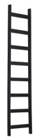 MUST Living Ladder 'Steps' Teakhout, 180cm, kleur Zwart - thumbnail