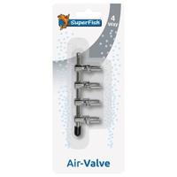 Rvs Luchtkraan 4 Weg Blister aquaria Superfish - Superfish - thumbnail