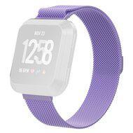 Fitbit Versa 1 / 2 & Lite milanese bandje - Maat: Large - Lila - thumbnail