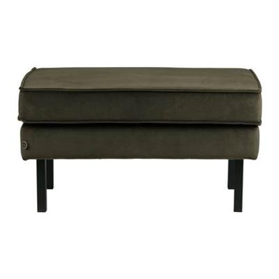 WOOOD Hocker 'Rodeo' Velvet, kleur Donkergroen