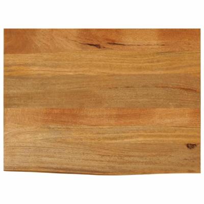 Tafelblad met natuurlijke rand 80x60x2,5 cm massief mangohout