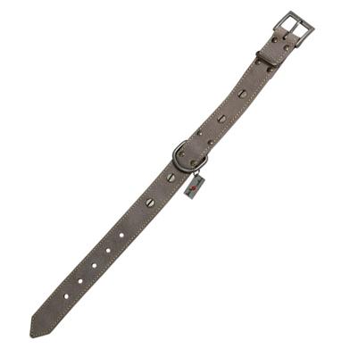Jack and Vanilla Hondenhalsband - Leer - Grijs - 40 cm Jack and Vanilla Hondenhalsband - Leer - Grijs - 40 cm