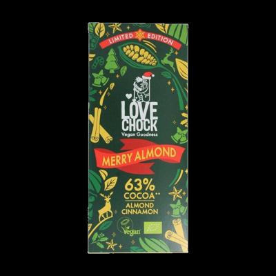 Lovechock Merry almond 63% bio 70 Gram