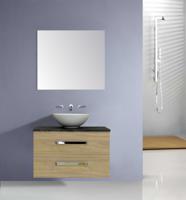 Sanicare Q11 badkamermeubel met grey-stone topblad 100 cm grey-wood - thumbnail