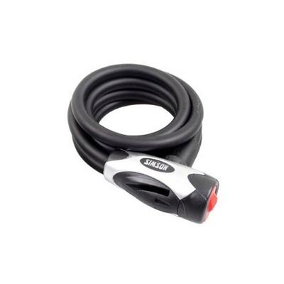 Simson kabelslot regular xl - 10x150cm - zwart - geen art - fiets