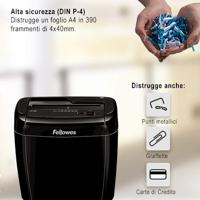 Fellowes Powershred 36C papiervernietiger Kruisversnippering 23 cm Zwart - thumbnail