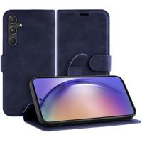 Just in Case Premium Wallet Case voor Samsung A55 Telefoonhoesje Blauw - thumbnail