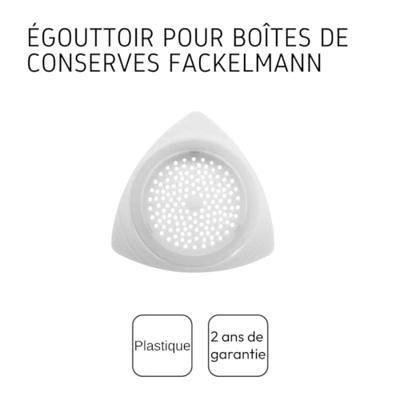 Fackelmann food&more conservenblik zeef wit - thumbnail