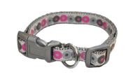 Little Rascals puppy halsband met lijn roze - thumbnail