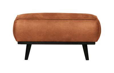 WOOOD Hocker 'Statement' Eco Leder, kleur Cognac