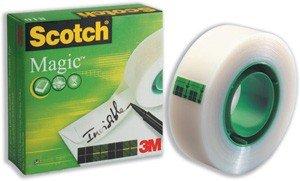 Plakband Scotch Magic 810 Transparant 25 mm x 66 m (9 Stuks)