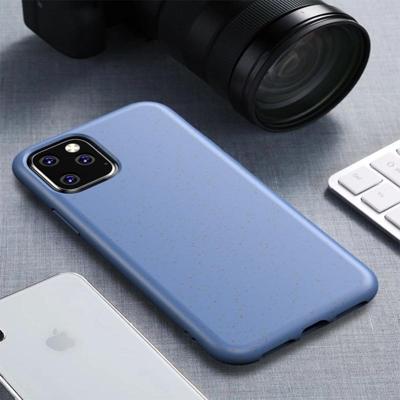 Starry Series schokbestendig stro materiaal + TPU beschermhoes voor iPhone XIR 2019 (blauw)