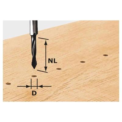 Festool HW S8 D5/30 Doorgangsboor HW - 491064
