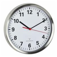 TFA Dostmann 60.3529.02 Wandklok Zendergestuurd 22 cm x 4.5 cm Aluminium Slepend uurwerk (geluidsloos), Energiebesparingsfunctie - thumbnail