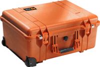 Peli 1560 Grote Transport Koffer Voor Drone-, Camara-, En Filmapparatuur, IP67 Water- En Stofdicht, Capaciteit: 44L, Gemaakt In Duitsland, Met Aanpasbaar Plukschuim, Kleur: Oranje - thumbnail