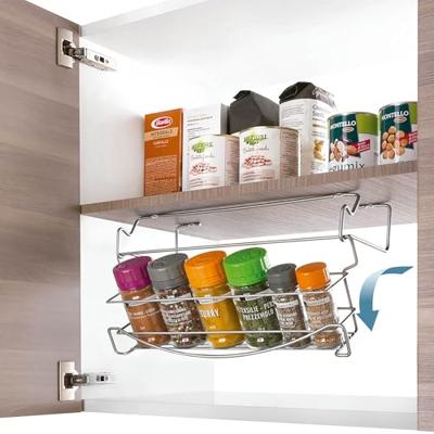 Metaltex uitklapbaar kruidenrekje 40x28x33 cm zilver