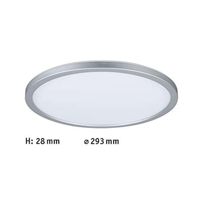 Paulmann 71018 P Atria Shine 12W RGBW 293mm chr mt Ks LED-plafondlamp 12 W Chroom (mat) Paulmann 71018 P Atria Shine 12W RGBW 293mm chr mt Ks LED-plafondlamp 12 W Chroom (mat)
