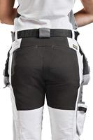 Blåkläder Dames Schildersbroek met stretch 79101000 | Wit/Zwart | Maat 34 - 7330509625323 - thumbnail