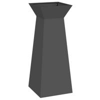 Pilaar Plantenbak 2 pcs Zwart 40 x 40 x 100 cm Staal - thumbnail