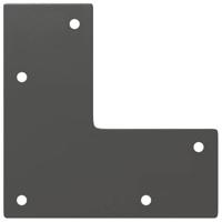 Haarnadelpoten voor Salontafel 4 st 10 cm massief staal antracietkleurig - thumbnail