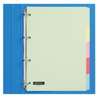 Tabbladen 4-gaats 5-delig assorti karton Quantore - thumbnail