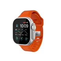 Keybudz Journey FKM bandje (44-49mm) - Electric Orange - thumbnail