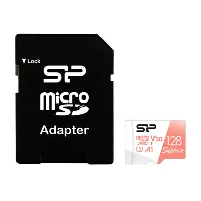 Silicon Power Superior Pro Micro SDHC incl. SD Adapter 128GB UHS-1 U3 A1 V30 Class 10 Color