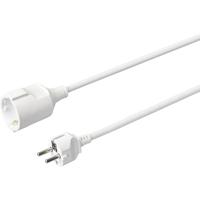 Sygonix SY-4872638 Stroom Verlengkabel 16 A Wit 5.00 m H05VV-F 3G 1,5 mm² - thumbnail