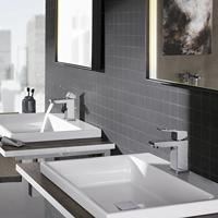 Grohe Eurocube Wastafelkraan Met Waste En 28 mm Es Cartouche Chroom - thumbnail