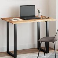 Tafelblad rechthoekig 120x70x2 cm massief acaciahout - thumbnail