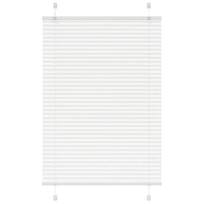 Pliss rolgordijn 95x100 cm stofbreedte 94,4 cm polyester wit - thumbnail