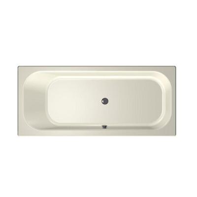 Xenz Aruba Ligbad - 180x80x48 - afvoer Midden - acryl - pergamon 6891-02