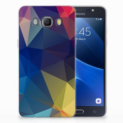 Samsung Galaxy J5 2016 TPU Hoesje Polygon Dark Samsung Galaxy J5 2016 TPU Hoesje Polygon Dark