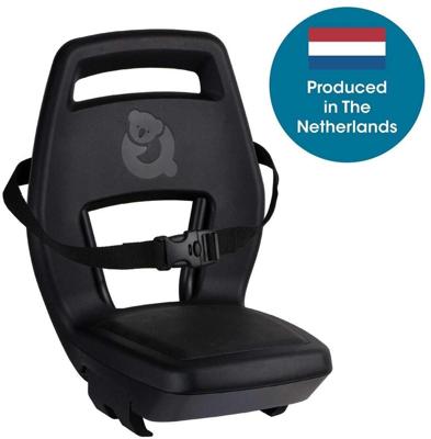 Qibbel achterzitje junior 6+ longtail bagagedrager zwart