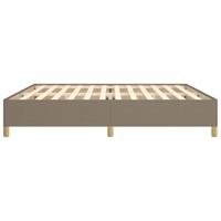 Bedframe zonder matras stof taupe 200x200 cm - thumbnail