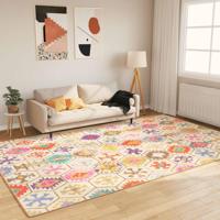 VidaXL Vloerkleed wasbaar anti-slip 190x300 cm meerkleurig - thumbnail