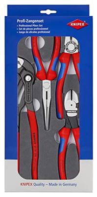 Knipex Tangenset | Met schuimrubberen inlay | 4-delig - 002001V15