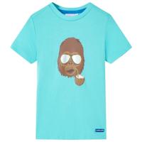 VidaXL Kindershirt met korte mouwen 140 zeeblauw - thumbnail