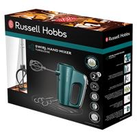 Russell Hobbs 25891-56 Wervelmixer, 5 snelheden, Turbofunctie, 1 paar Propeller, Kneder, Whisk Mixers - Turquoise - thumbnail