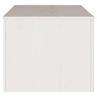 Salontafel Drammen Wit 99 x 55 x 45 cm Massief grenenhout - thumbnail