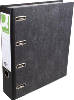 Q-CONNECT ordner, voor ft A4, gewolkt, dubbel, rug van 8 cm, zwart