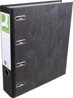 Q-CONNECT ordner, voor ft A4, gewolkt, dubbel, rug van 8 cm, zwart - thumbnail