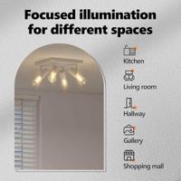 VidaXL Plafondspot met schijnwerpers wit 26,5 x 26 x 11,5 cm metaal - thumbnail