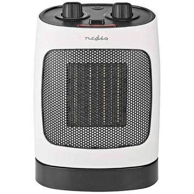 Keramische PTC-Ventilatorkachel | 1000 / 2000 W | 2 Verwarmingsmodi | Instelbare thermostaat | Draait automatisch | Oververhittingsbeveiliging | Omvalpreventie