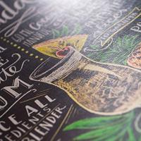 Kunstdruk Lily and Val - Pina Colada 30x30cm - thumbnail