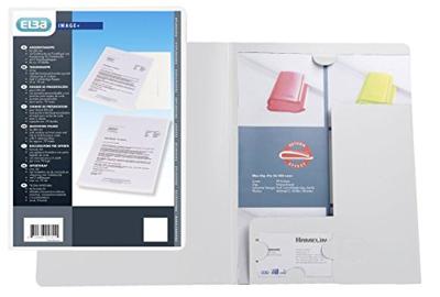 Offertemap Oxford A4 met insteektas 2 kleppen 0.5mm PP wit Offertemap Oxford A4 met insteektas 2 kleppen 0.5mm PP wit