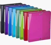 Exacompta Iderama elastobox, uit PP, rug van 4 cm, geassorteerde kleuren - thumbnail