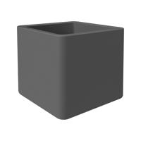 Elho Pure soft brick Wheels 49x49x49cm vierkante plantenbak antraciet - thumbnail