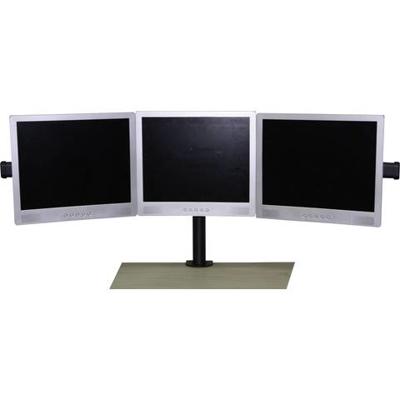SpeaKa Professional SP-1664324 Monitor-tafelbeugel Aantal monteerbare displays: 3 Display(s) 33,0 cm (13) - 61 cm (24) Zwart In hoogte verstelbaar, Zwenkbaar,